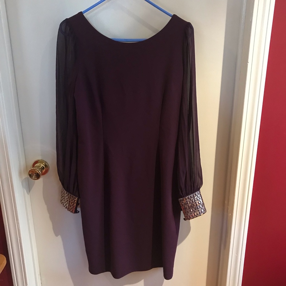 Calvin Klein purple dress